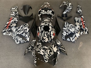 Billigste Honda CBR600RR Motorrad Verkleidung 2005-2006 - Camouflage Rot Aufkleber