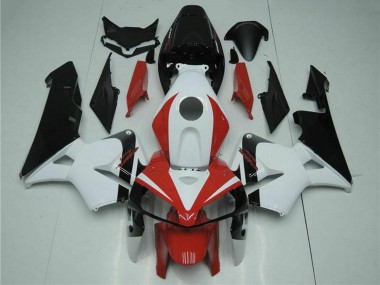 Billigste Honda CBR600RR Motorrad Verkleidung Kit 2005-2006 - Weiss Rot Schwarz