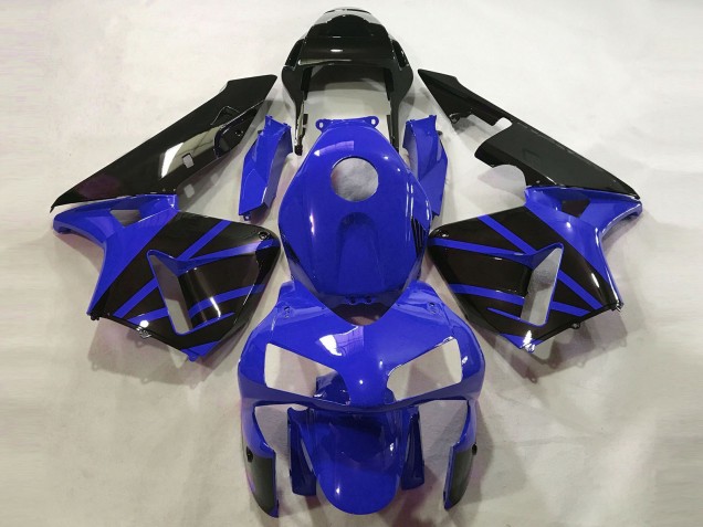 Billigste Honda CBR600RR Motorrad Verkleidung 2003-2004 - Blau Glanzendes Schwarz OEM Stil