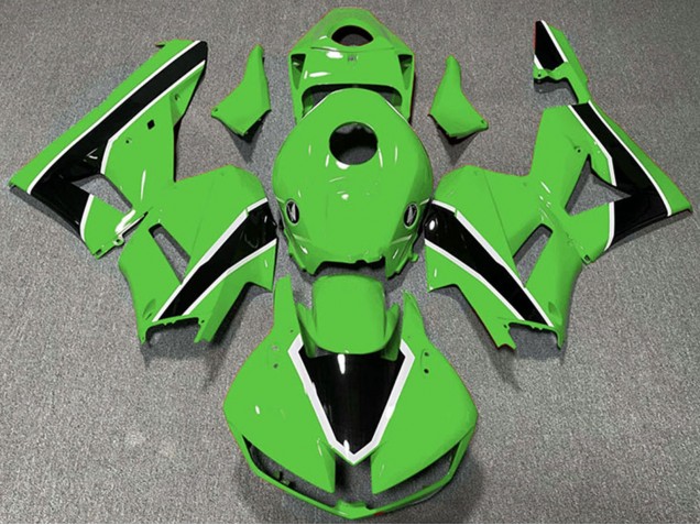 Billigste Honda CBR600RR Motorrad Verkleidung 2013-2023 - Grun Weiss Glanzendes Schwarz