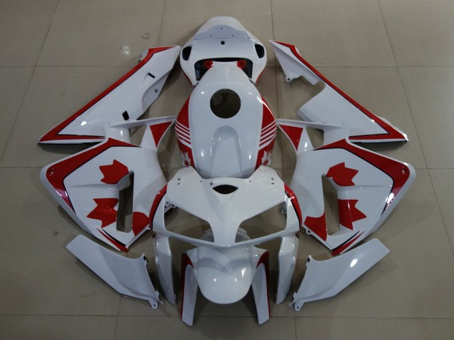 Billigste Honda CBR600RR Motorrad Verkleidung 2005-2006 - Weiss Rot Canada