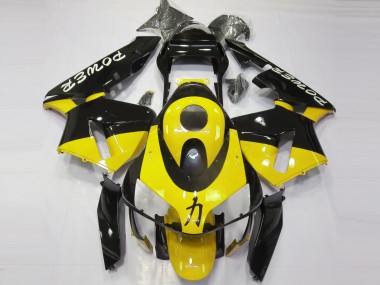 Billigste Honda CBR600RR Motorrad Verkleidung 2003-2004 - Gelb Glanzendes Schwarz Power