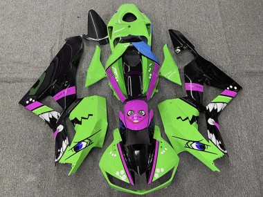Billigste Honda CBR600RR Motorrad Verkleidung 2013-2023 - Grun Blau Lila Glanzendes Schwarz Hai