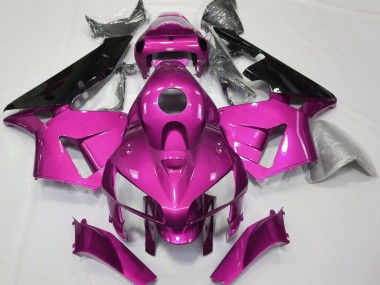Billigste Honda CBR600RR Motorrad Verkleidung 2005-2006 - Rosa Schwarz CBR Stil