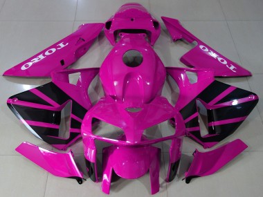 Billigste Honda CBR600RR Motorrad Verkleidung 2005-2006 - Rosa Schwarz OEM Stil