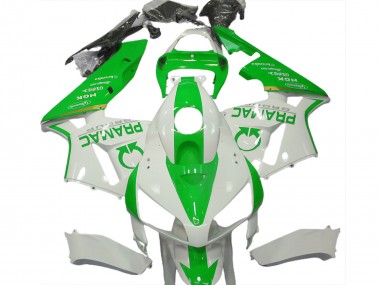 Billigste Honda CBR600RR Motorrad Verkleidung 2005-2006 - Weiss Hellgrun Pramac