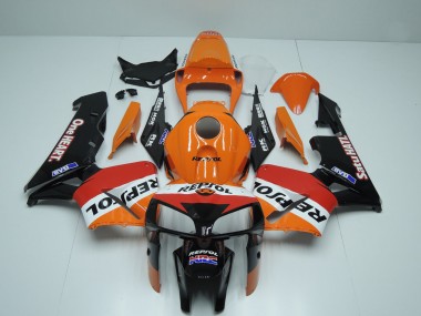 Billigste Honda CBR600RR Motorrad Verkleidung 2005-2006 - Orange Rot Weiss Schwarz One Heart Repsol