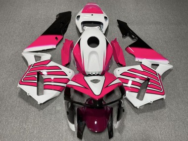 Billigste Honda CBR600RR Motorrad Verkleidung 2005-2006 - Weiss Rosa Flugel