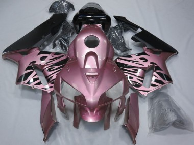 Billigste Honda CBR600RR Motorrad Verkleidung 2005-2006 - Rose Rosa Flamme