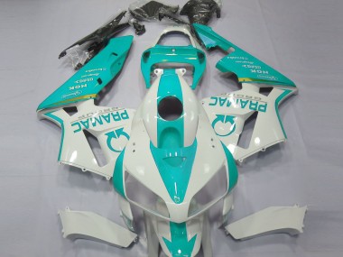 Billigste Honda CBR600RR Motorrad Verkleidung 2005-2006 - Weiss Blau Grun Pramac