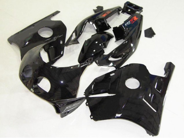 Billigste Honda CBR250RR Motorrad Verkleidung 1990-1998 - Glanzendes Schwarz