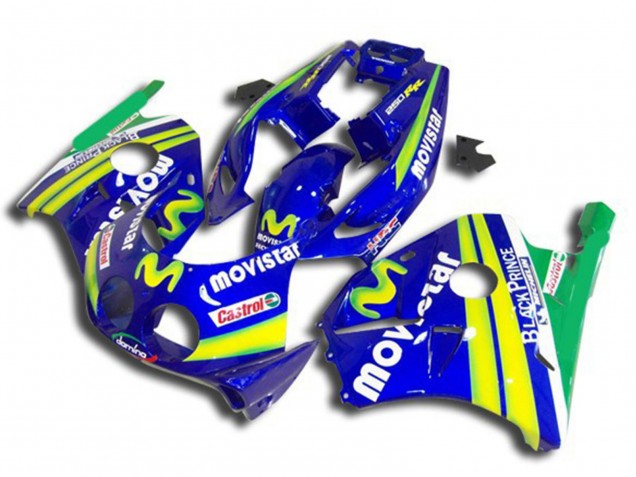 Billigste Honda CBR250RR Motorrad Verkleidung 1990-1998 - Blau Gelb Grun MoviStar Rot Castrol