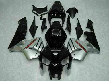 Billigste Honda CBR600RR Motorrad Verkleidung 2005-2006 - Glanzendes Schwarz Silber