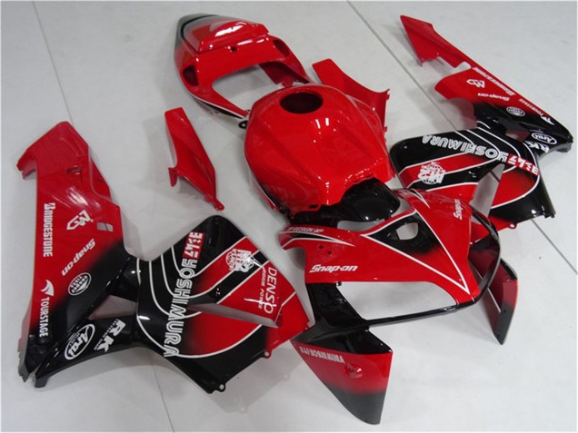 Billigste Honda CBR600RR Motorrad Verkleidungen Kit 2005-2006 - Rot Schwarz