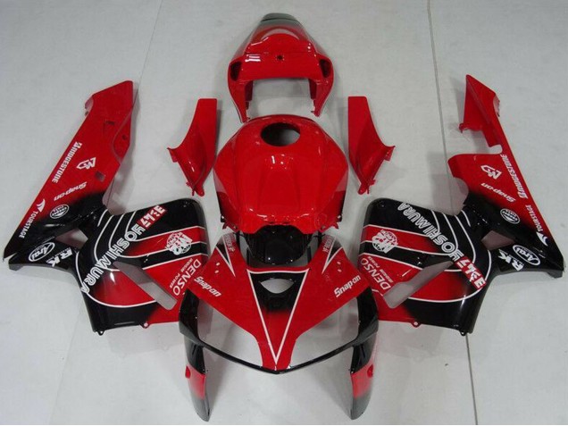 Billigste Honda CBR600RR Motorrad Verkleidungen Kit 2005-2006 - Rot Schwarz