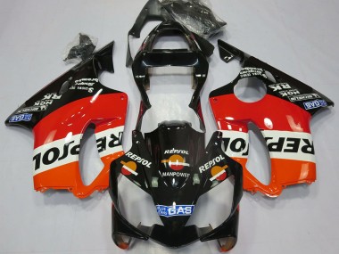 Billigste Honda CBR600 F4i Motorrad Verkleidung 2001-2003 - Orange Weiss Rot Glanzendes Schwarz Repsol