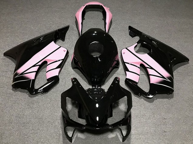 Billigste Honda CBR600 F4i Motorrad Verkleidung 2004-2007 - Rosa Glanzendes Schwarz