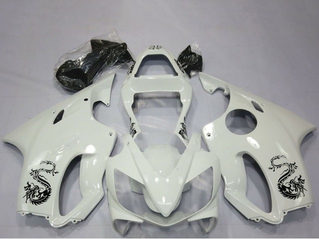 Billigste Honda CBR600 F4i Motorrad Verkleidung 2001-2003 - Weiss Dragon
