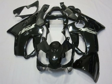 Billigste Honda CBR600 F4i Motorrad Verkleidung 2001-2003 - Glanzendes Schwarz Silber Aufkleber