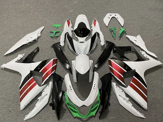 Billigste Suzuki GSXR 1000 Motorrad Verkleidung 2009-2016 - Weiss Rot Grun Schwarz