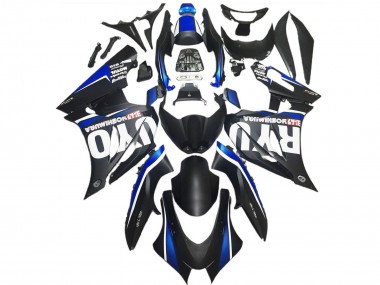 Billigste Suzuki GSXR 1000 Motorrad Verkleidung 2017-2024 - Matt Schwarz Blau