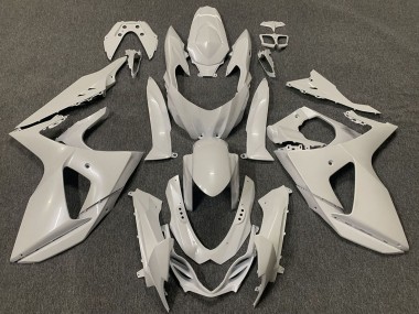 Billigste Suzuki GSXR 1000 Motorrad Verkleidung 2009-2016 - Glanzendes Weiss