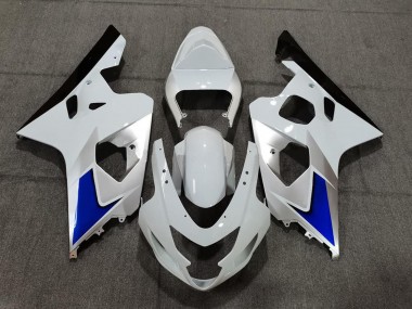 Billigste Suzuki GSXR 600 / GSXR 750 Motorrad Verkleidung Kit 2004-2005 - Weiss Blau Schwarz