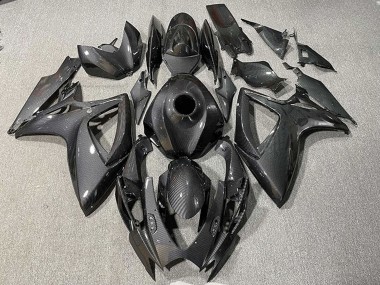 Billigste Suzuki GSXR 600 / GSXR 750 Motorrad Verkleidung 2006-2007 - Schwarzer Carbonfaser Stil
