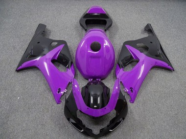 Billigste Suzuki GSXR 600 / GSXR 750 Motorrad Verkleidung 2001-2003 - Lila Glanzendes Schwarz
