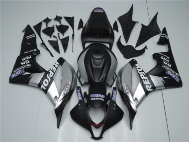 Billigste Honda CBR600RR Motorrad Verkleidung 2007-2008 - Matt Schwarz Silber Grau Repsol