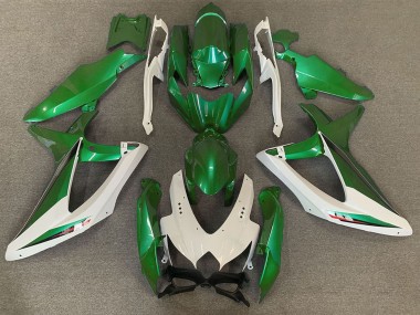 Billigste Suzuki GSXR 600 / GSXR 750 Motorrad Verkleidung 2008-2010 - Weiss Grun OEM Stil