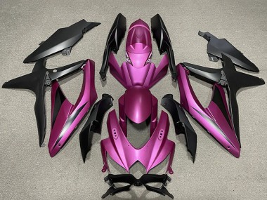 Billigste Suzuki GSXR 600 / GSXR 750 Motorrad Verkleidung 2008-2010 - Lila Matt Schwarz