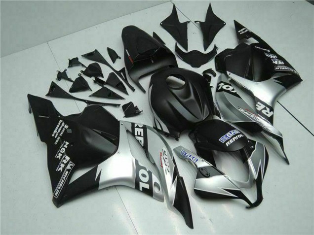 Billigste Honda CBR600RR Motorrad Verkleidung 2009-2012 - Silber Matt Schwarz Repsol