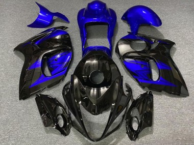 Billigste Suzuki GSXR 1300 Motorrad Verkleidung 2008-2020 - Glanzendes Schwarz und Dunkel Blau