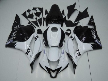 Billigste Honda CBR600RR Motorrad Verkleidung 2009-2012 - Weiss Glanzendes Schwarz Repsol