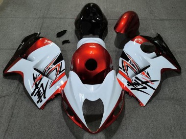 Billigste Suzuki GSXR 1300 Motorrad Verkleidung 1996-2007 - Weiss Orange