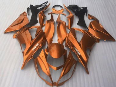 Billigste Kawasaki ZX10R Motorrad Verkleidung 2016-2020 - Dunkel Orange