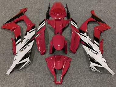 Billigste Kawasaki ZX10R Motorrad Verkleidung 2011-2015 - Kastanienbraun Rot Weiss Schwarz