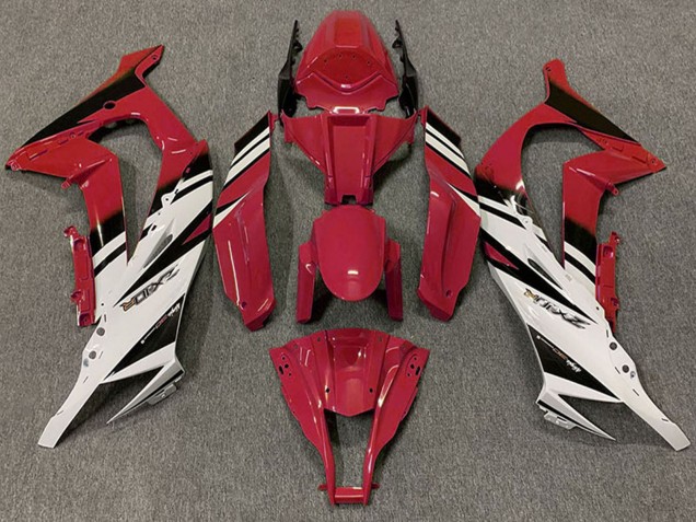 Billigste Kawasaki ZX10R Motorrad Verkleidung 2011-2015 - Kastanienbraun Rot Weiss Schwarz
