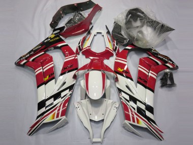 Billigste Kawasaki ZX10R Motorrad Verkleidung 2011-2015 - Rot Schwarz Weiss Gelb