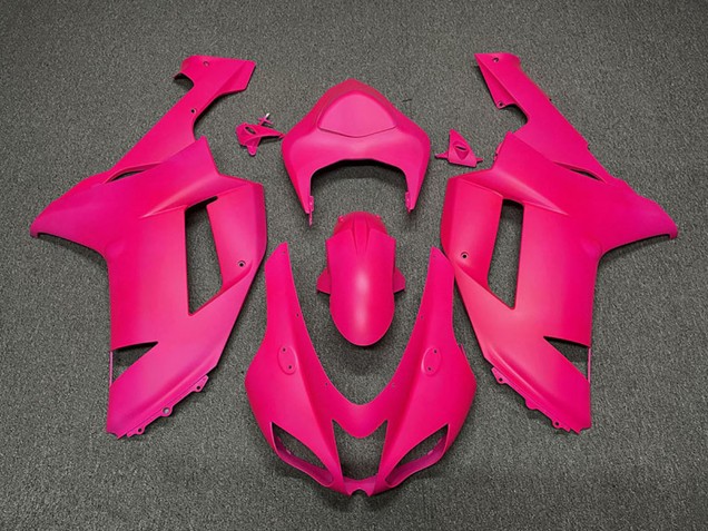 Billigste Kawasaki ZX6R Motorrad Verkleidung 2007-2008 - Fuchsie