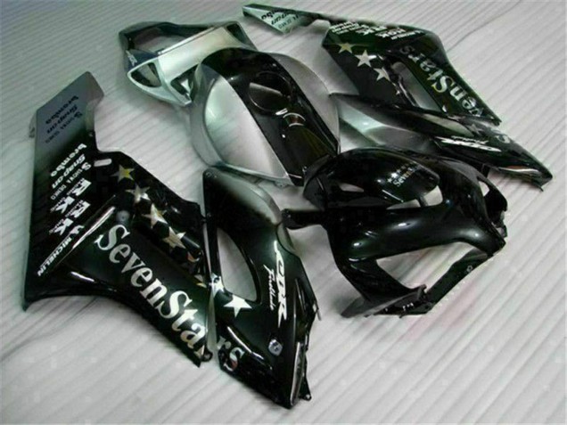 Billigste Honda CBR1000RR Motorrad Verkleidung 2004-2005 - Silber Glanzendes Schwarz SevenStars