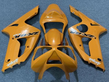 Billigste Kawasaki ZX6R Motorrad Verkleidung 2003-2004 - Orange