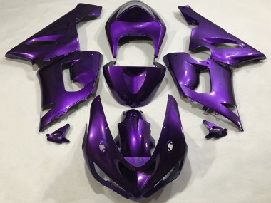 Billigste Kawasaki ZX6R Motorrad Verkleidung 2005-2006 - Lila
