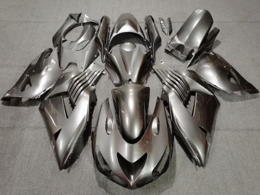 Billigste Kawasaki ZX14R Motorrad Verkleidung 2006-2011 - Silber