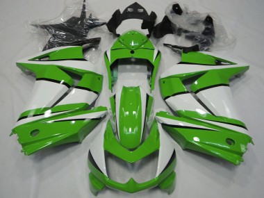 Billigste Kawasaki Ninja 250 Motorrad Verkleidung 2008-2012 - Weiss Grun Schwarz