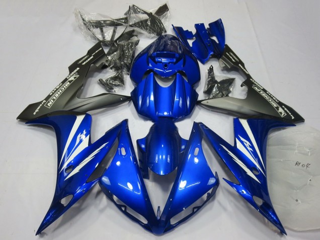 Billigste Yamaha R1 Motorrad Verkleidung 2004-2006 - Blau Weiss Matt Schwarz