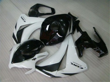 Billigste Honda CBR1000RR Motorrad Verkleidungen Kit 2008-2011 - Weiss Glanzendes Schwarz