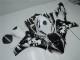 Billigste Honda CBR1000RR Abs Verkleidungen 2008-2011 - Weiss Glanzendes Schwarz