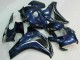 Billigste Honda CBR1000RR Motorrad Verkleidung 2008-2011 - Dunkel Blau Glanzendes Schwarz